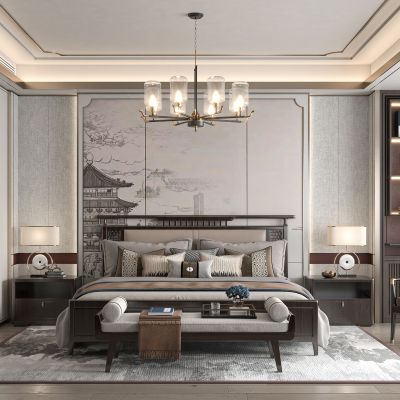 新中式卧室