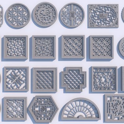 新中式镂空窗花