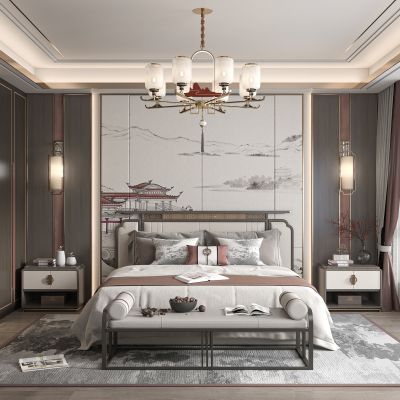 新中式卧室