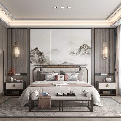 新中式卧室