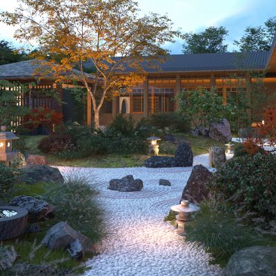 新中式庭院景观