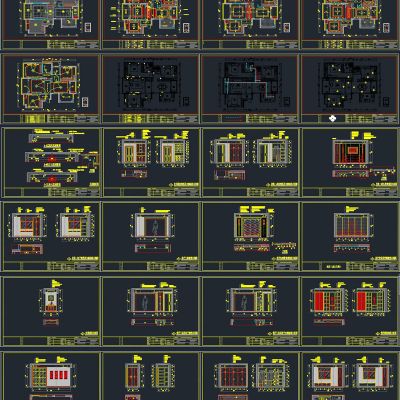 新中式施工图cad素材