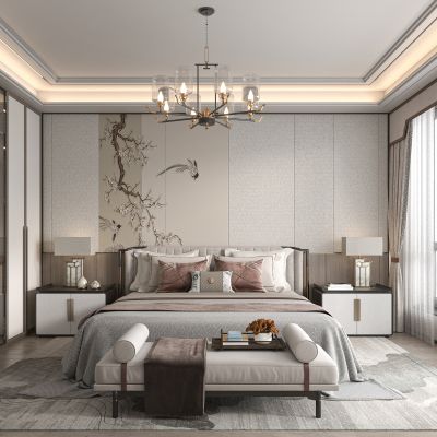 新中式卧室
