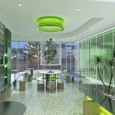 工业风咖啡奶茶店