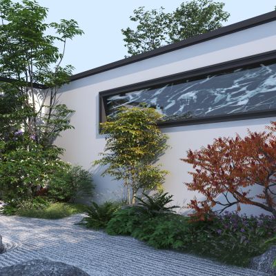 日式枯山水庭院景观