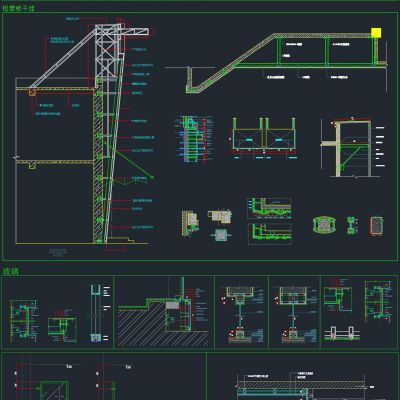 装修施工节点大样装修图cad素材