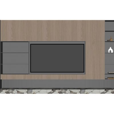 现代电视背景墙