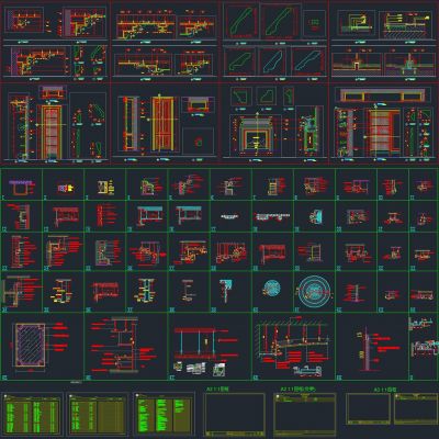 装修通用大样剖面节点装修图cad素材