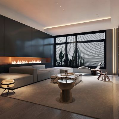 现代高级黑客厅