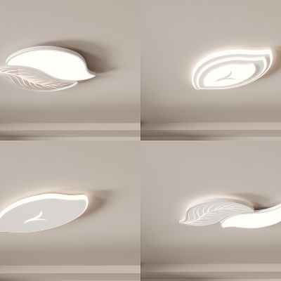 树叶灯 组合 简约灯 轻奢组合灯 卧室灯 客厅灯3d模型组合