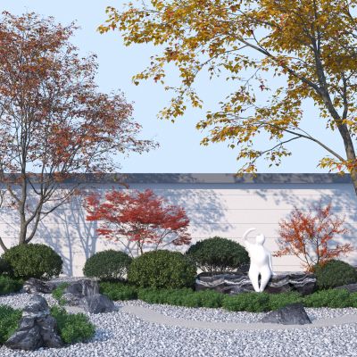 现代植物堆景观小品