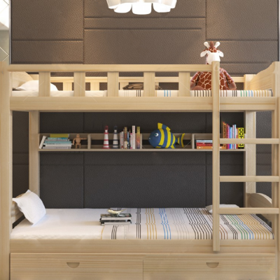 现代上下双人床