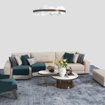 现代沙发茶几组合