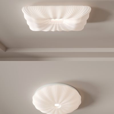 奶油风卧室灯 主卧吸顶灯 新款  现代  简约  星空  灯具3d模型组合