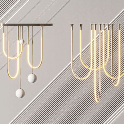 线性吊灯 装饰吊灯 大堂灯