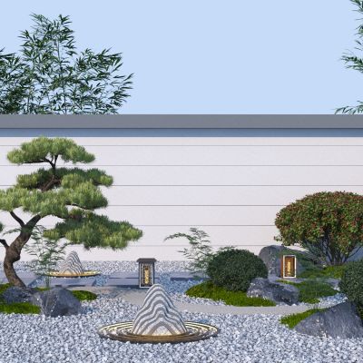 现代植物堆3D模型