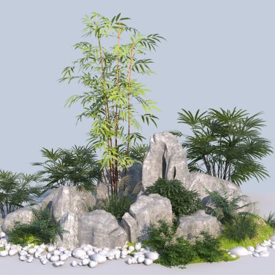 新中式假山景观小品