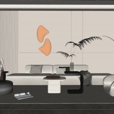 现代家居客厅 现代客厅 简约客厅 现代茶几组合 茶几 落地灯 极简客厅