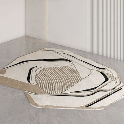 现代轻奢异形地毯