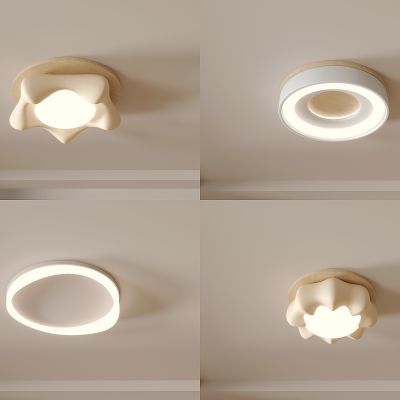 卧室灯 吸顶灯 现代简约 房间灯 北欧主卧灯 创意客厅灯3d模型组合