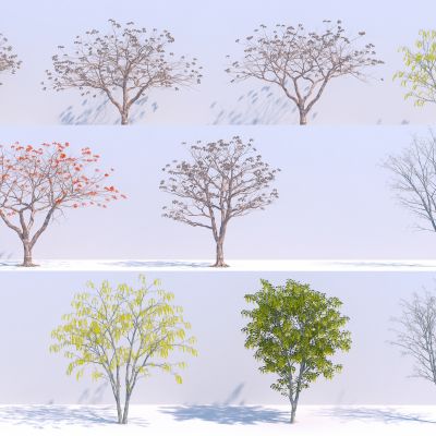 现代枯树3D模型