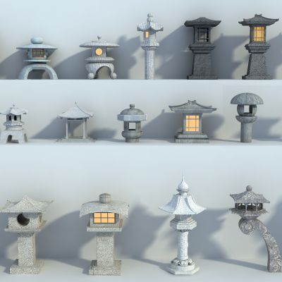 日式石灯 草坪灯 景观灯