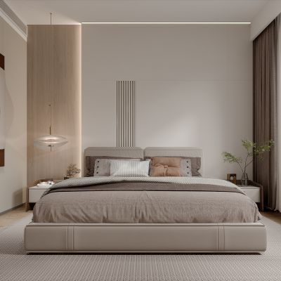 现代简约轻奢卧室