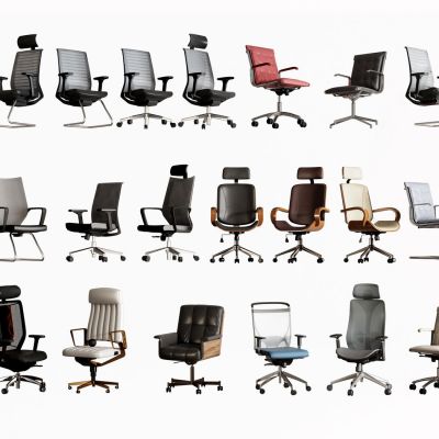 现代办公椅_会议椅_旋转椅_老板椅