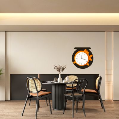 现代高级黑餐厅餐桌椅组合