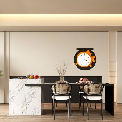 现代高级黑餐厅餐桌椅组合