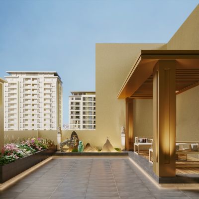 新中式简约户外庭院