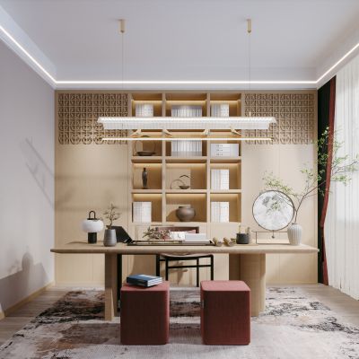 新中式简约书房
