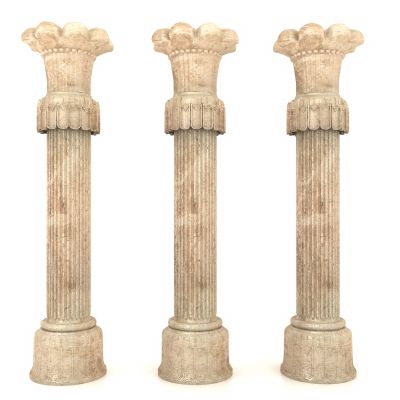 现代风格柱子3D模型