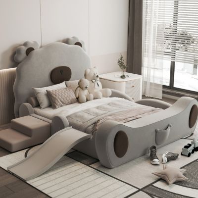 现代儿童卧室，儿童床