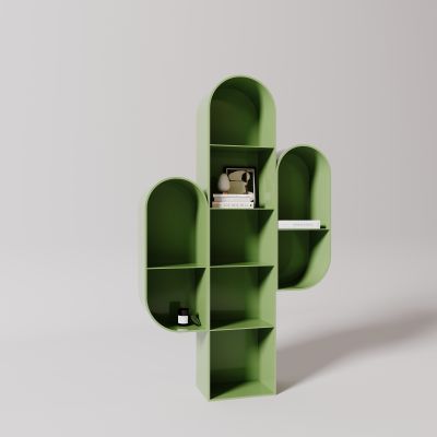 儿童，卡通，仙人掌，书柜