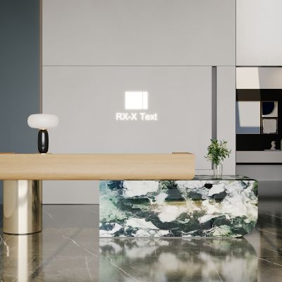 现代办公大厅前台