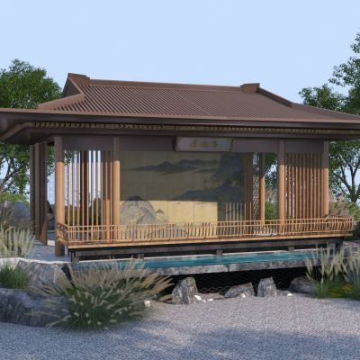 新中式亭子 景观亭3D模型