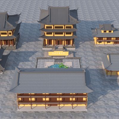 中式寺庙建筑