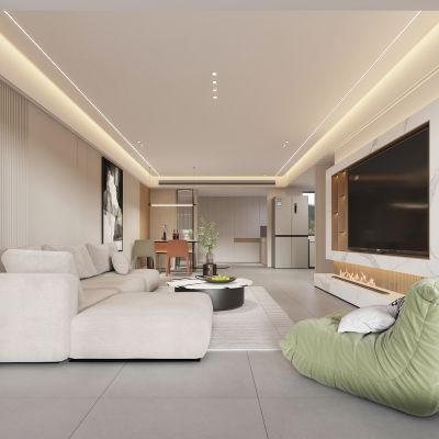 现代家居客餐厅