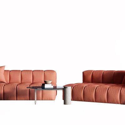 现代布艺沙发 茶几