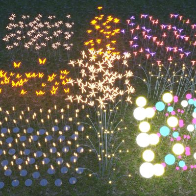 现代_星星灯__芦苇灯_麦穗灯_蝴蝶灯