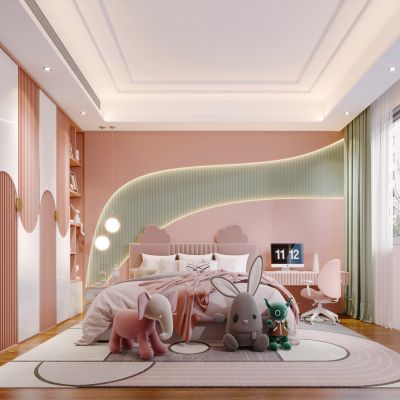 现代简约轻奢儿童房
