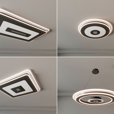 现代吸顶灯 圆形吸顶灯 方形吸顶灯 卧室 客厅 餐厅 儿童房 简约吸顶灯
