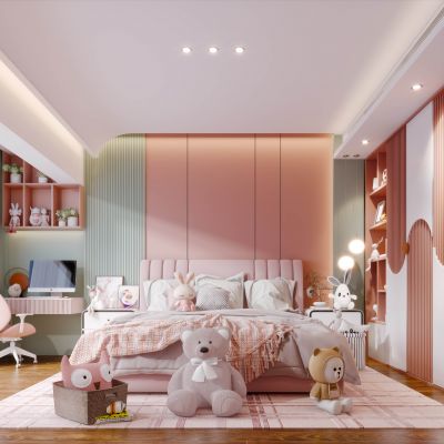 现代简约儿童房