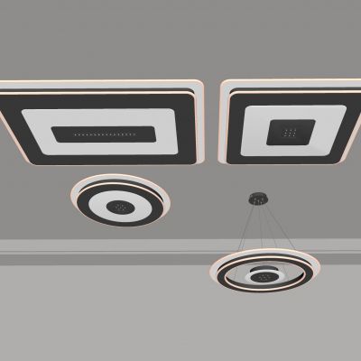 现代吸顶灯 圆形吸顶灯 方形吸顶灯 卧室 客厅 餐厅 儿童房 简约吸顶灯