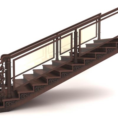 现代风格楼梯3D模型