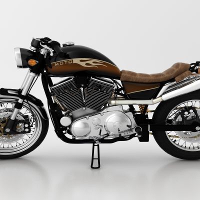 现代风格摩托车