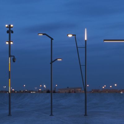 现代商业路灯 高杆灯 庭院灯