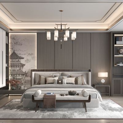 新中式卧室
