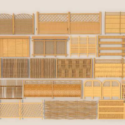日式围栏_庭院竹子围墙